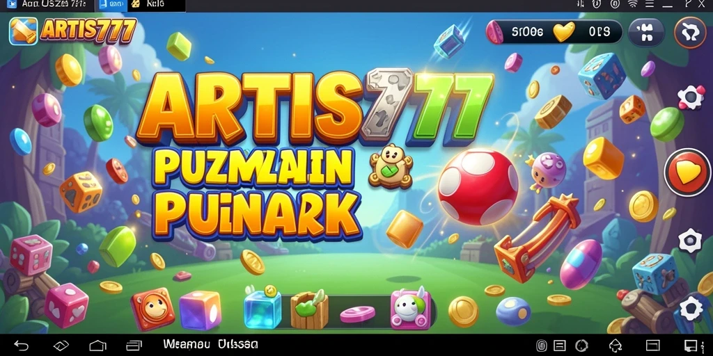 Screenshot ARTIS777 menunjukkan gameplay puzzle yang seru dan menantang.