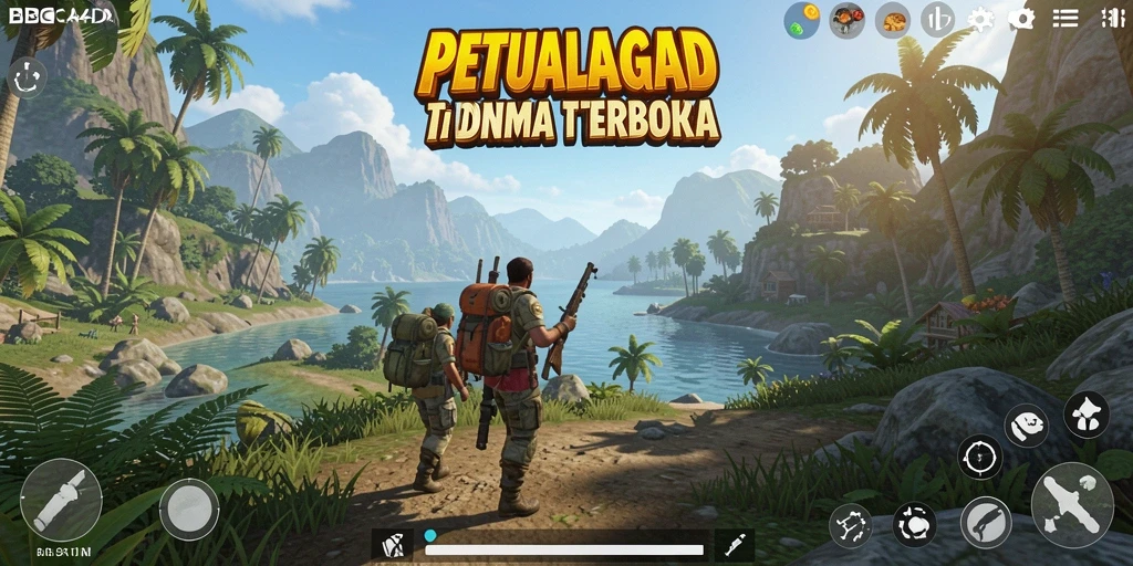 Tampilan gameplay mendebarkan di dunia terbuka BBCA4D.