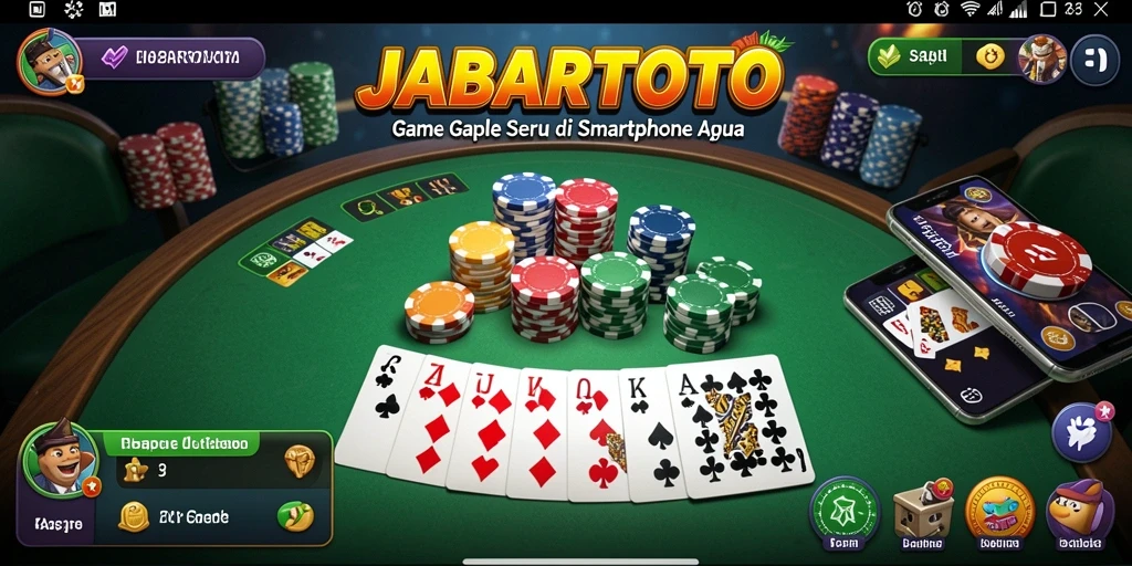 Tampilan gameplay seru JABARTOTO dengan elemen Gaple yang klasik.