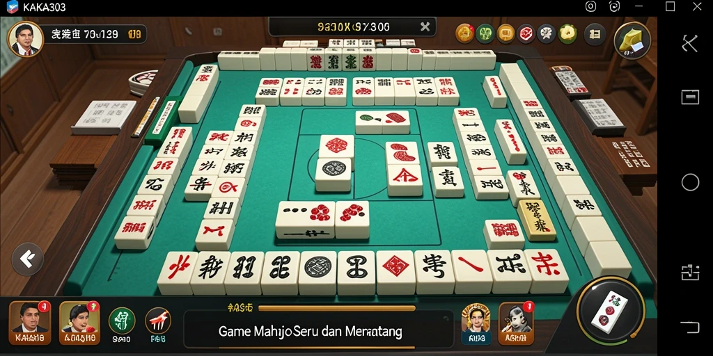 Tampilan gameplay menarik dari KAKA303 saat bermain Mahjong.