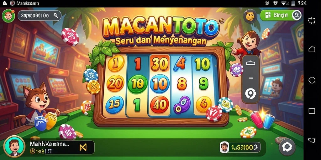 Tampilan gameplay MACANTOTO yang menarik dan interaktif.