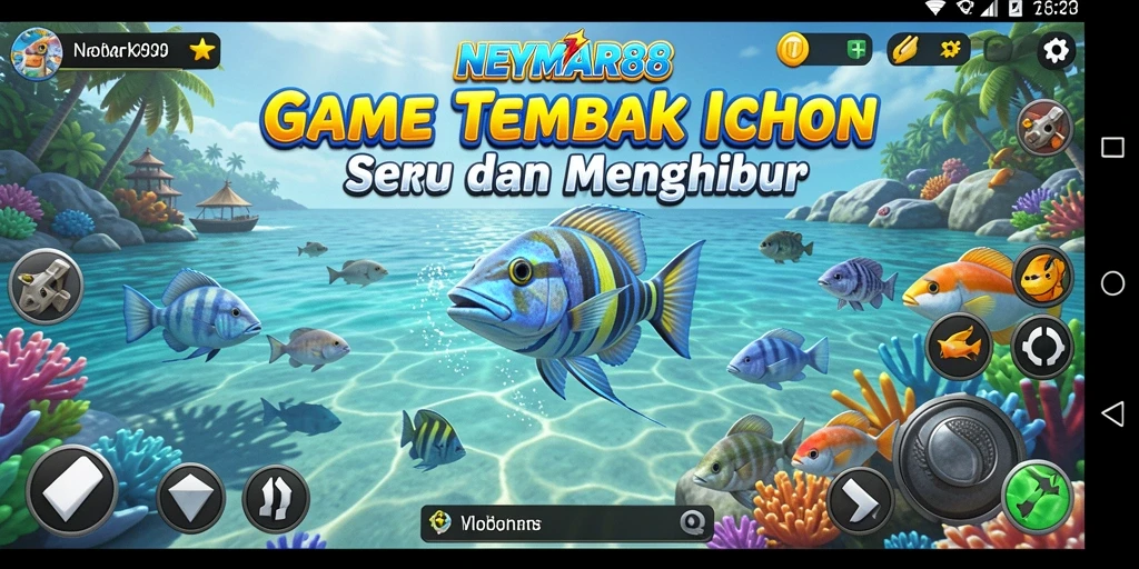 Tangkap ikan dengan senjata canggih di NEYMAR88.
