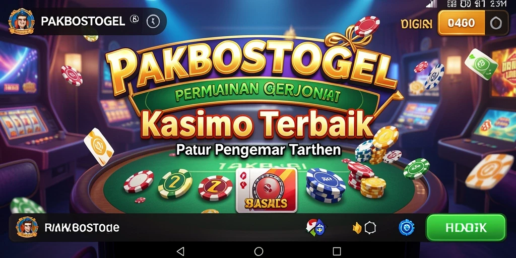 Screenshot gameplay PAKBOSTOGEL menampilkan keseruan bermain Kasino.