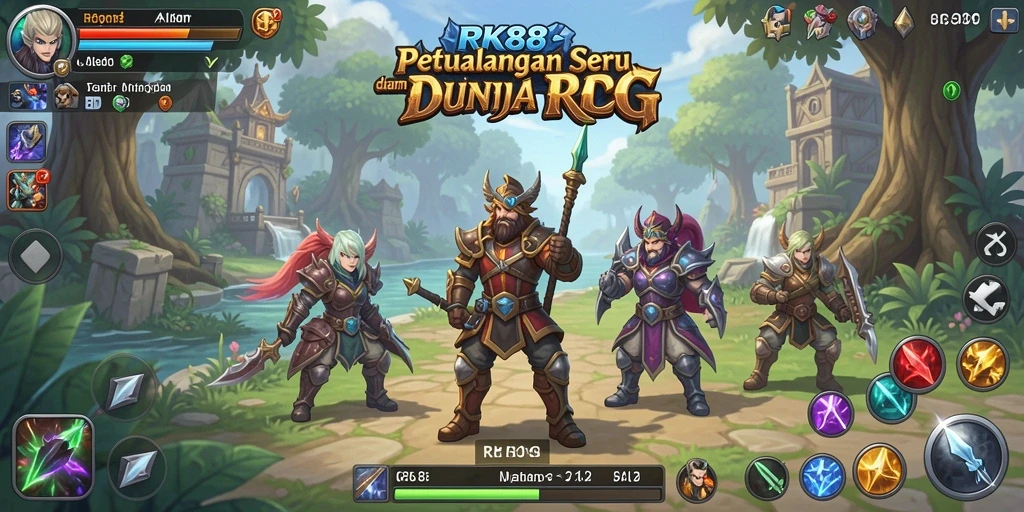 Tangkapan layar menampilkan pertarungan seru di RK88 dengan efek grafis yang menawan.