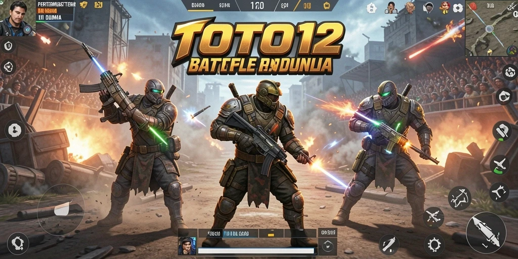 Gameplay seru TOTO12 dengan aksi pertempuran intens.