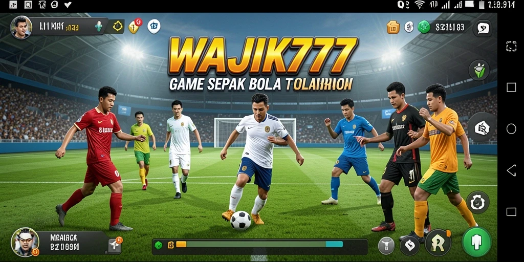 Gameplay seru dalam WAJIK777 dengan aksi sepak bola realistis.